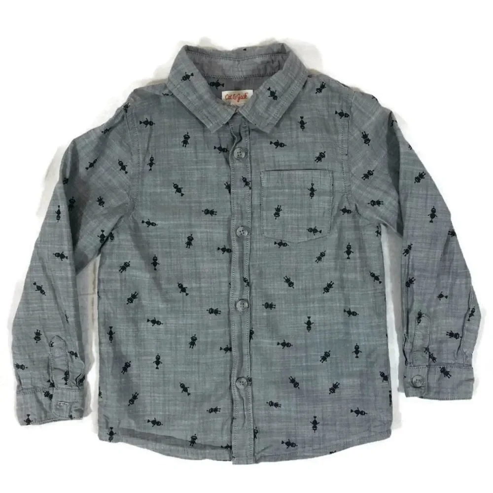 Lot of‎ 2 Boys Size 5 Button Up Shirts